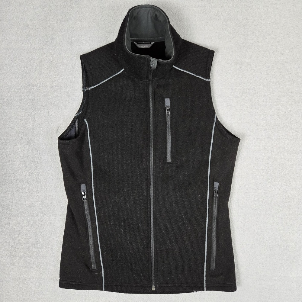 Kuhl Interceptr Vest Mens Small Black Fleece Outdoor Hiking Camping Fishing